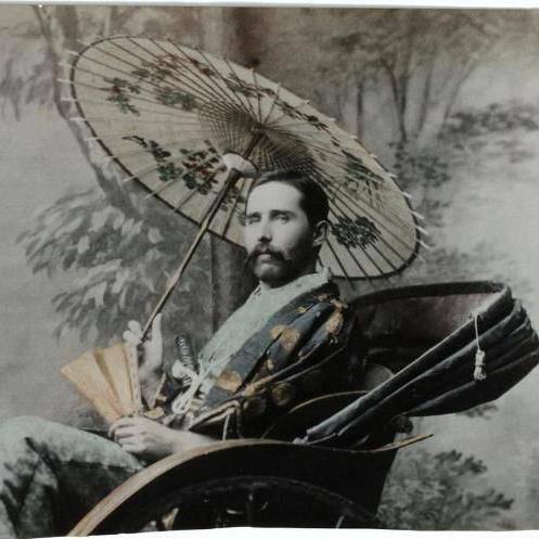 James Clark in Japanese costume, Japan, 1890